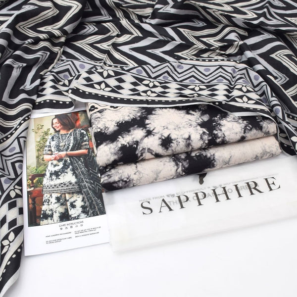 Sapphire Digital Printed Khaddar 3-Piece Un-Stiched