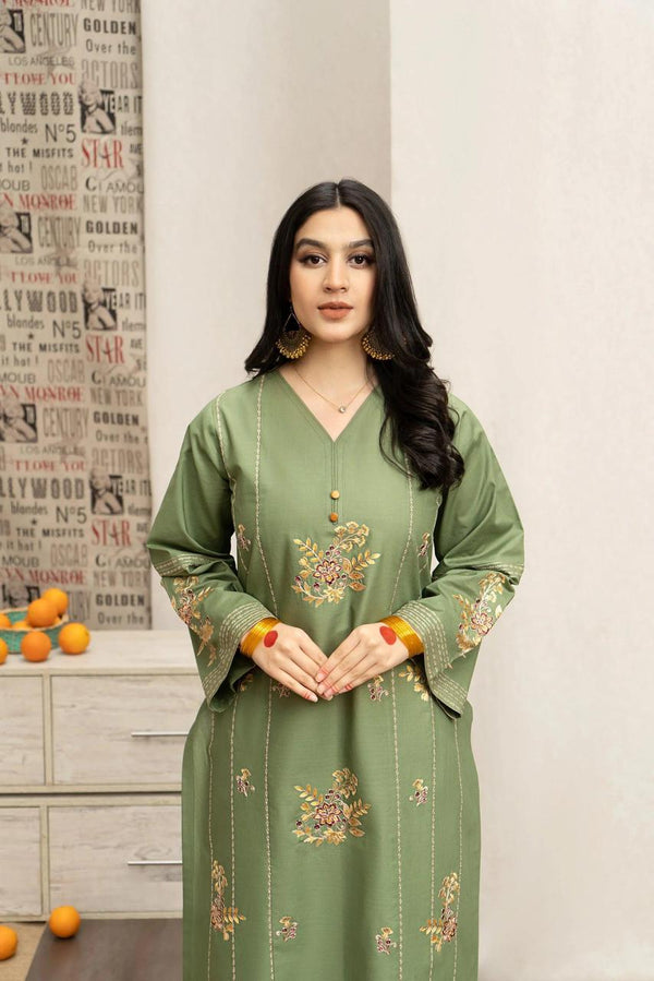 WINTER EMBROIDERY COLLECTION 3PC (DHANAK FABRIC) TT004