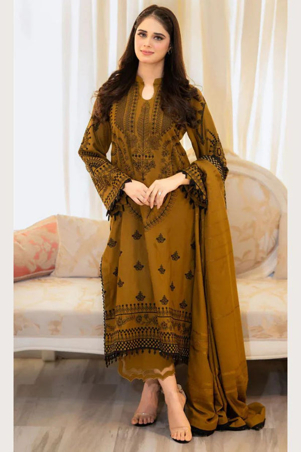 WINTER EMBROIDERY COLLECTION (DHANAK FABRIC) TT03