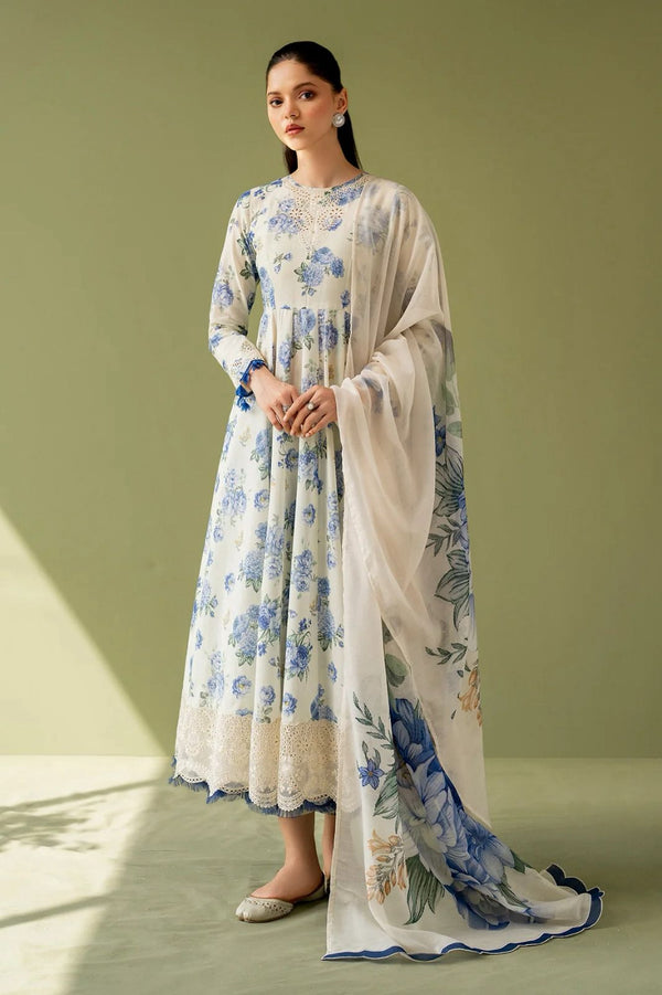 Baroque Digital Printed Dhanak 3-Piece Un-Stiched