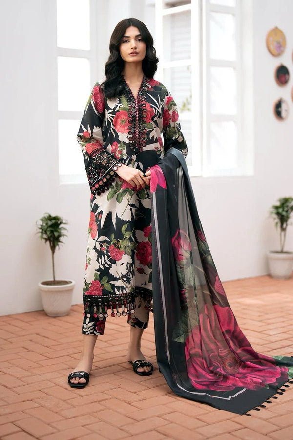 Baroque Digital Printed Dhanak 3-Piece Un-Stiched