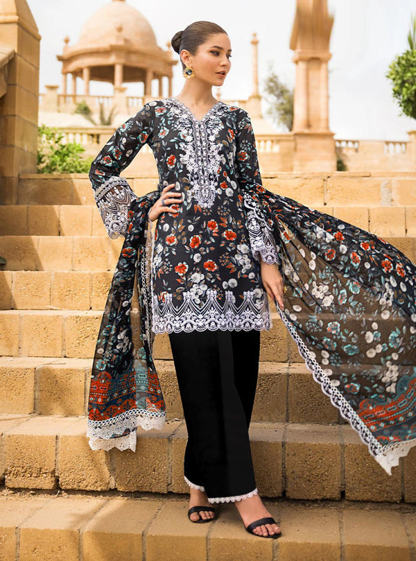 Zainab chottani Digital Khaddar 3-Piece Un-stiched