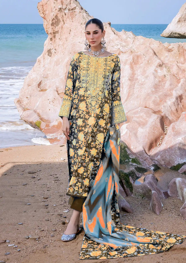 Zainab chottani Digital Khaddar 3-Piece Un-stiched