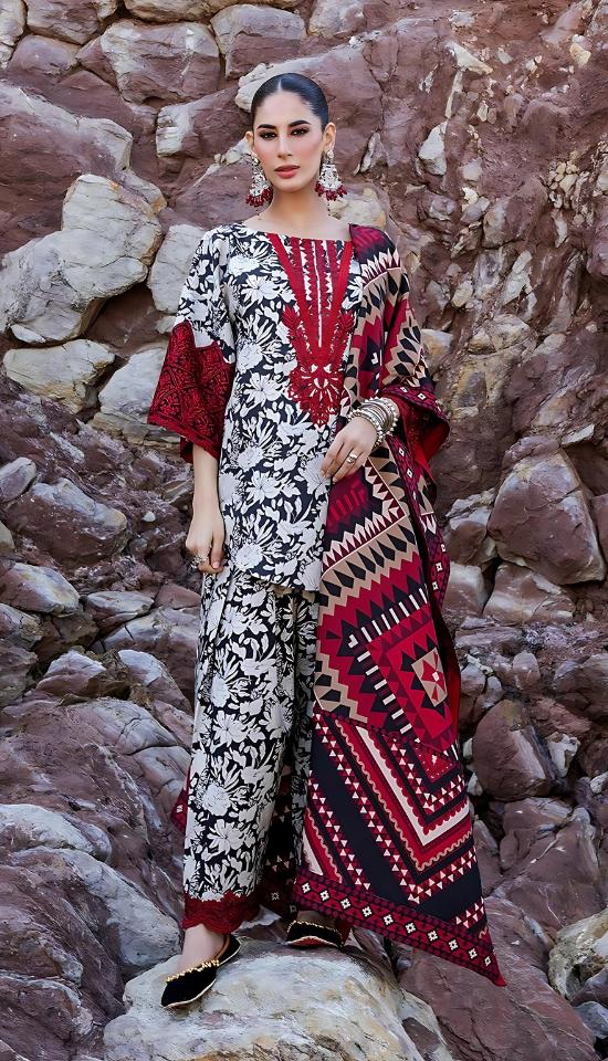 Zainab Chottani Khaddar 3-Piece Un-stiched